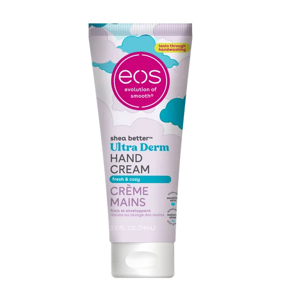 eos Shea Better Ultra Derm Hand Cream- Fresh & Cozy, Moisturizes Dry Hands, 2.5 fl oz, 1 Pack | Walmart (US)