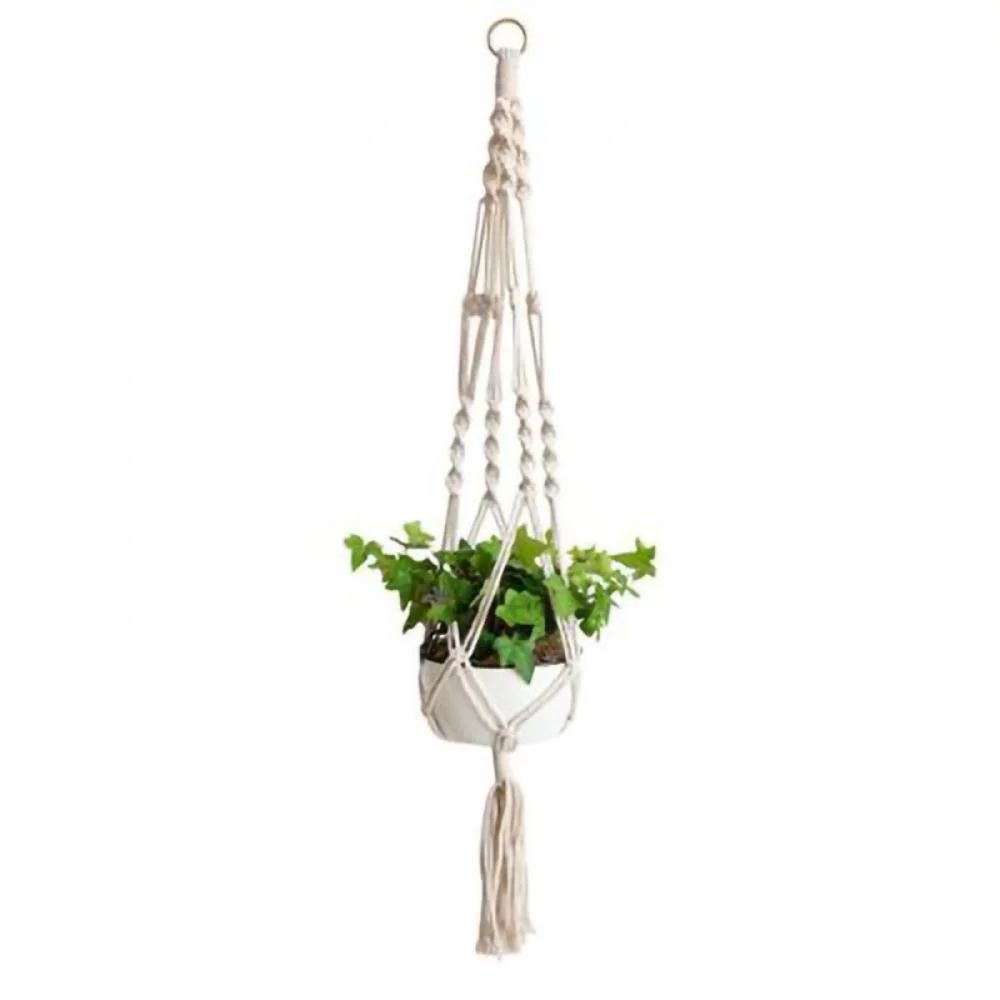 Alvage Macrame Plant Hangers Indoor Hanging Planter Basket Decorative Flower Pot Holder Jute Rope... | Walmart (US)