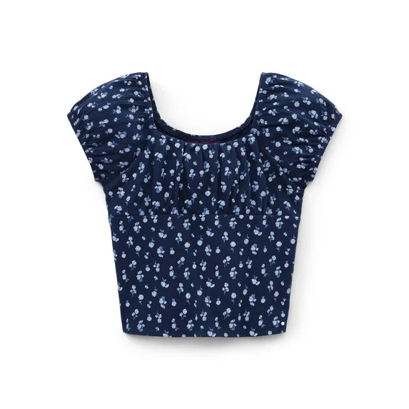 Weekend Academy Girls Cap Sleeve Top, Sizes 4-18 | Walmart (US)