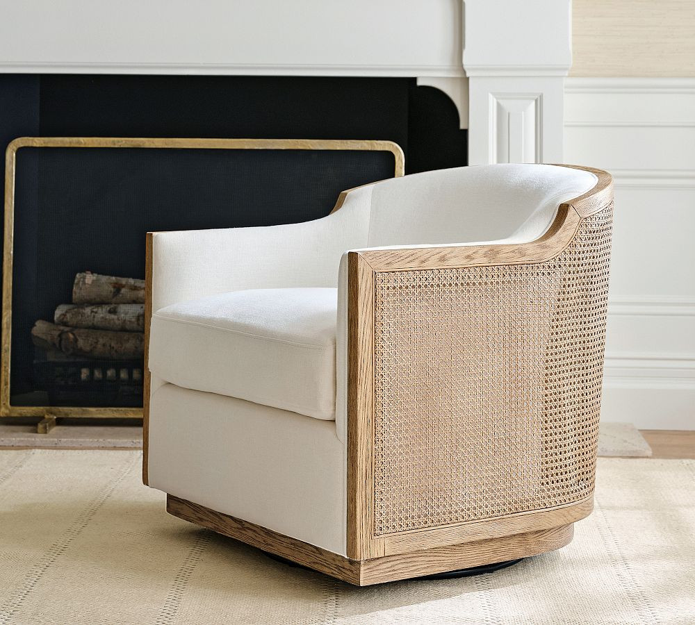Sausalito Swivel Chair | Pottery Barn (US)
