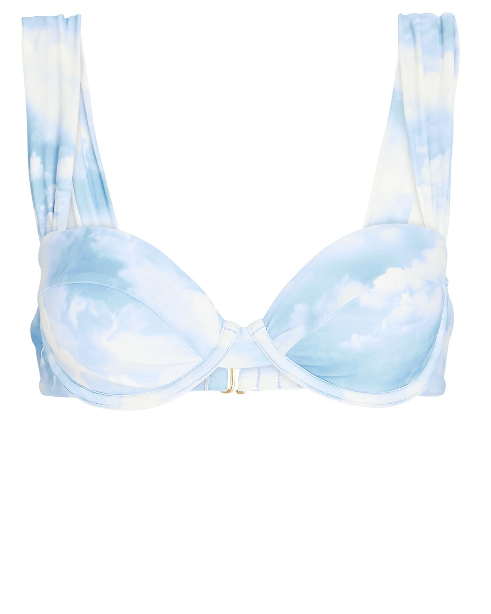 Claudia Printed Bikini Top | INTERMIX