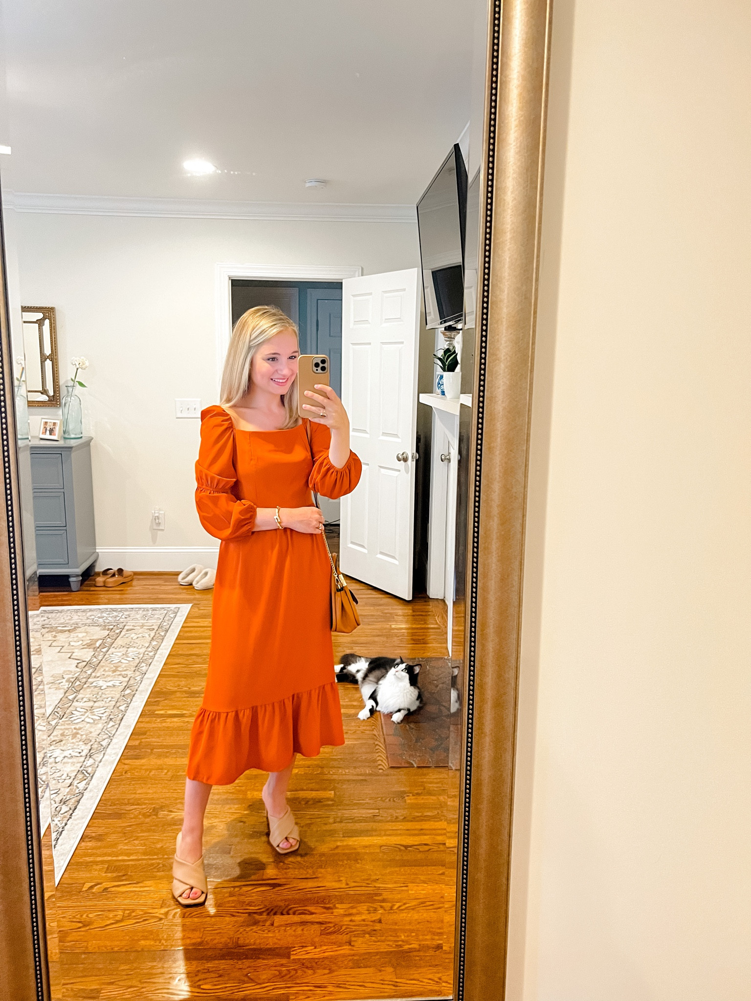 The perfect dress for fall! 🤎 the quality is so beautiful for the price and it runs true to size! 

#LTKstyletip #LTKunder50 #LTKSeasonal