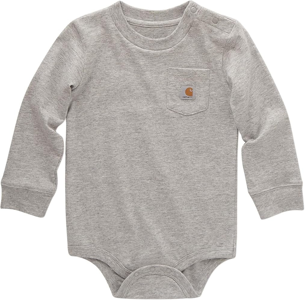 Carhartt Unisex Baby Long-Sleeve Pocket Bodysuit | Amazon (US)