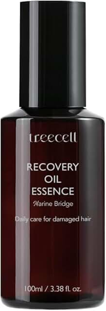 Treecell Recovery Oil Essence, 3.4 fl oz (100 ml) | Protection from Pollution, UV Rays, Heat Styling | Intensive Care for Dry, Damaged Hair | Non Greasy Finish | Minimizes Breakage | Amazon (US)