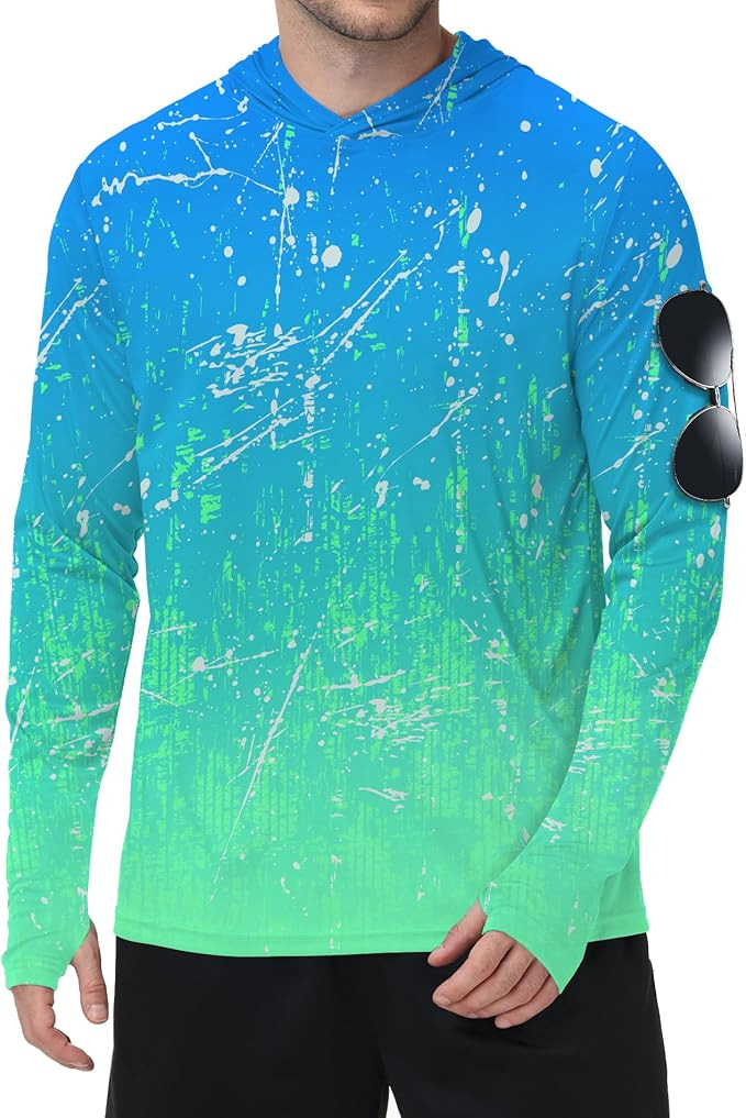 ZITY Men's Sun Protection Shirts Long Sleeve Rash Guard Hoodie UV UPF 50+ Fishing Running Athleti... | Amazon (US)