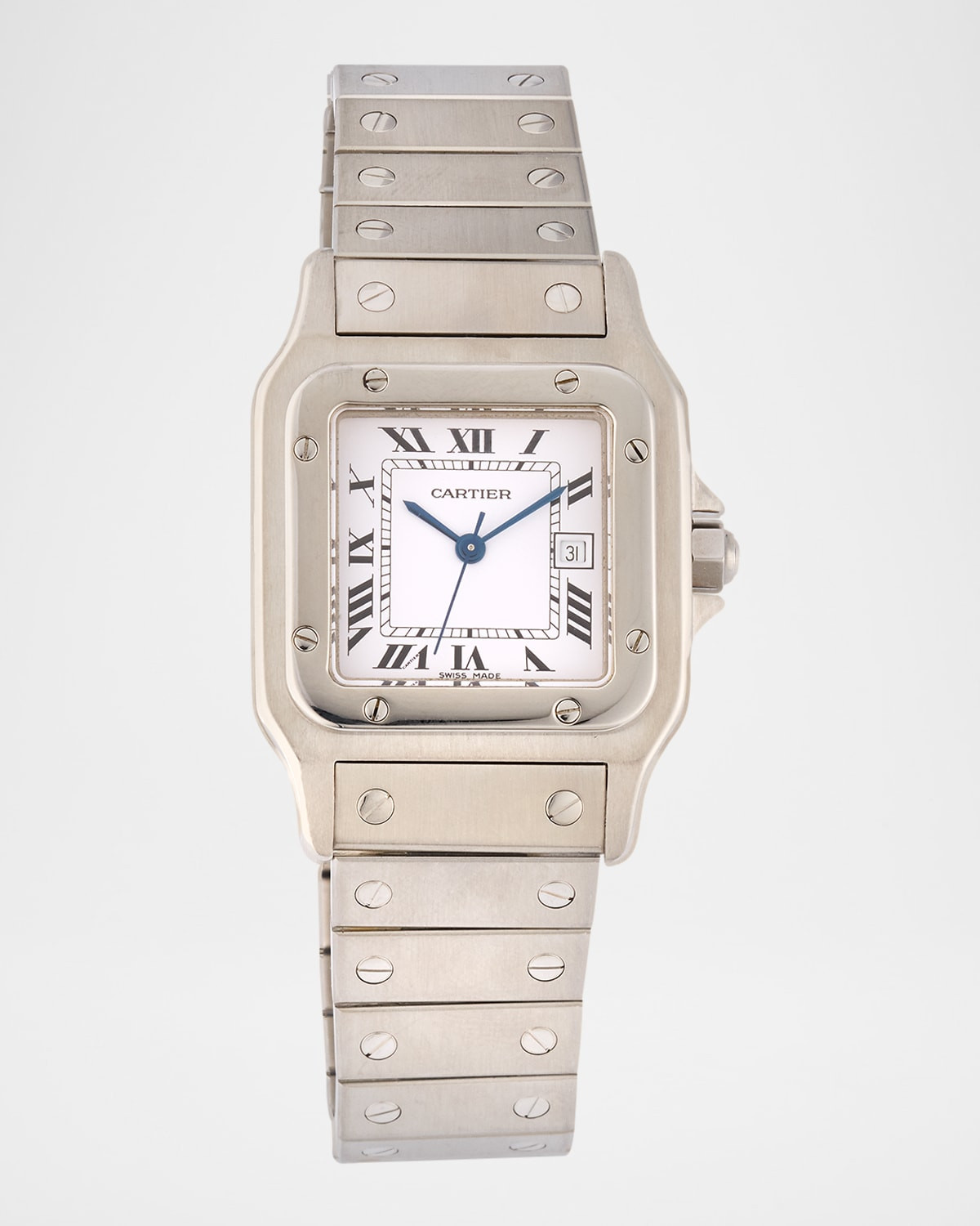Cartier Stainless Steel Santos Carree 41mm Vintage 1980s Watch | Neiman Marcus