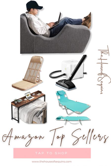 Amazon Top Sellers this month. Amazon best sellers. Memory foam 360 zero gravity lounger, poolside chair folding lounge chair, rolling steam cube, face hole lounge chair chaise lounge, giant rolling bed desk. #thehouseofsequins 
#houseofsequins #reels #tiktok #lifehacks #amazon #amazonfinds
#topsellers #bestsellers