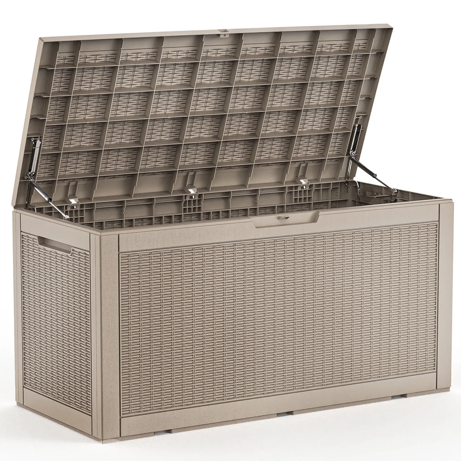 Easy Up100 Gallon Resin Deck Box, Lockable Patio Outdoor Storage Box for Furniture, Garden Tools ... | Walmart (US)