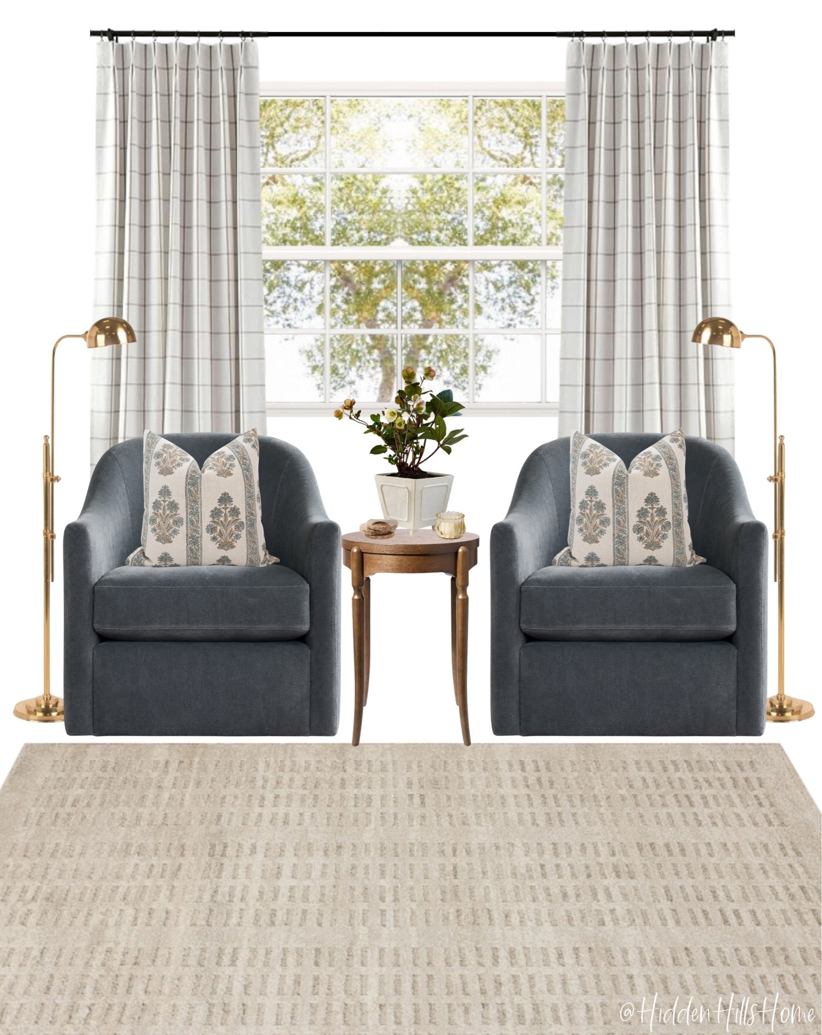 Cozy reading corner! Home decor ideas, piano room seating, living room seating, home design, swivel chairs, neutral rug, Amazon curtains

#LTKHome #LTKSaleAlert #LTKSeasonal