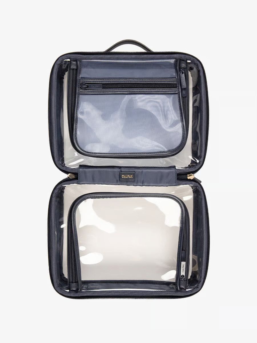 Large Clear Cosmetics Case in Lavender | CALPAK Travel