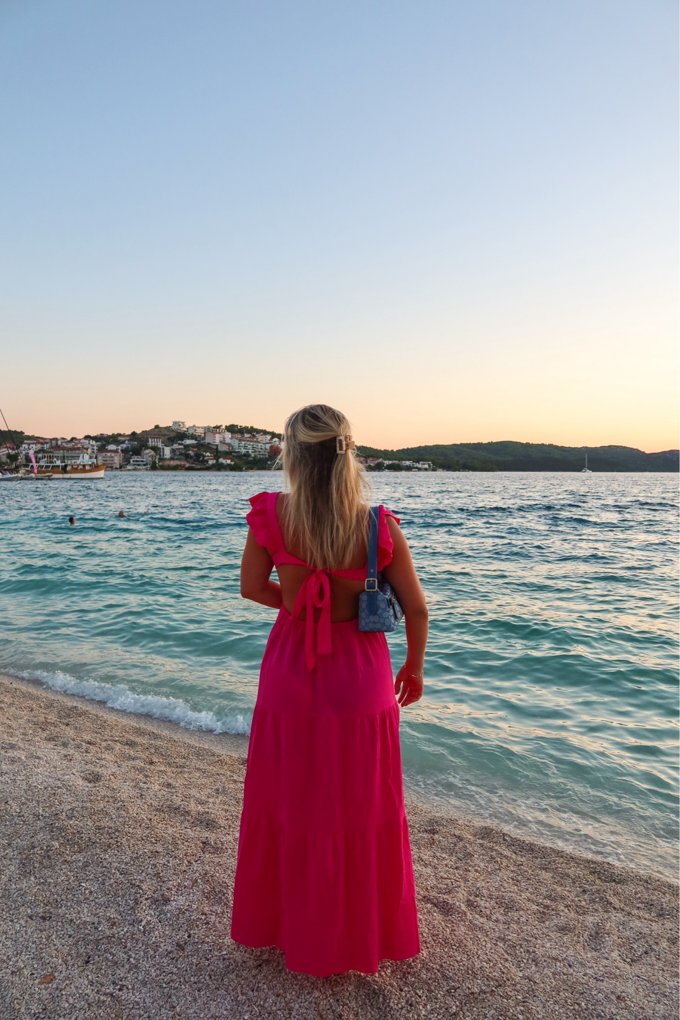 Pink linen long summer dress 

#LTKTravel
