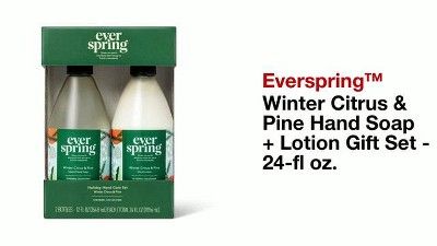 Winter Citrus & Pine Hand Soap + Lotion Gift Set - 24 fl oz - Everspring™ | Target