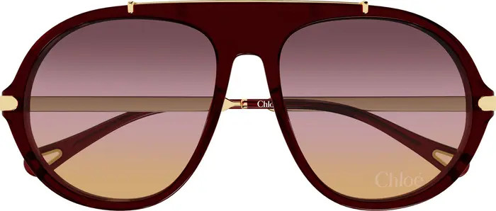 58mm Gradient Round Sunglasses | Nordstrom