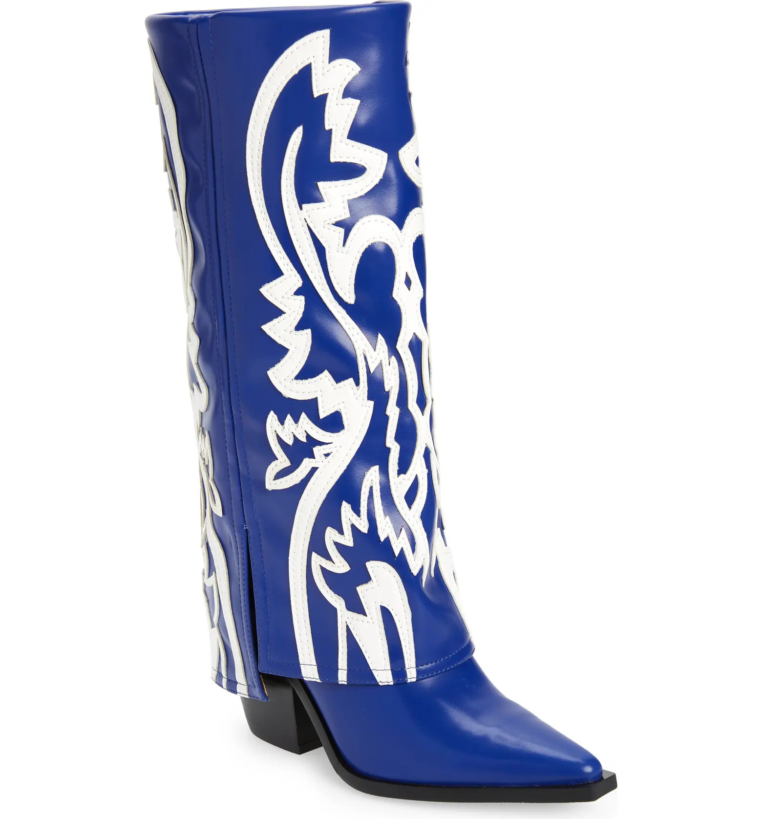 AZALEA WANG Simply Foldover Shaft Western Boot | Nordstrom | Nordstrom