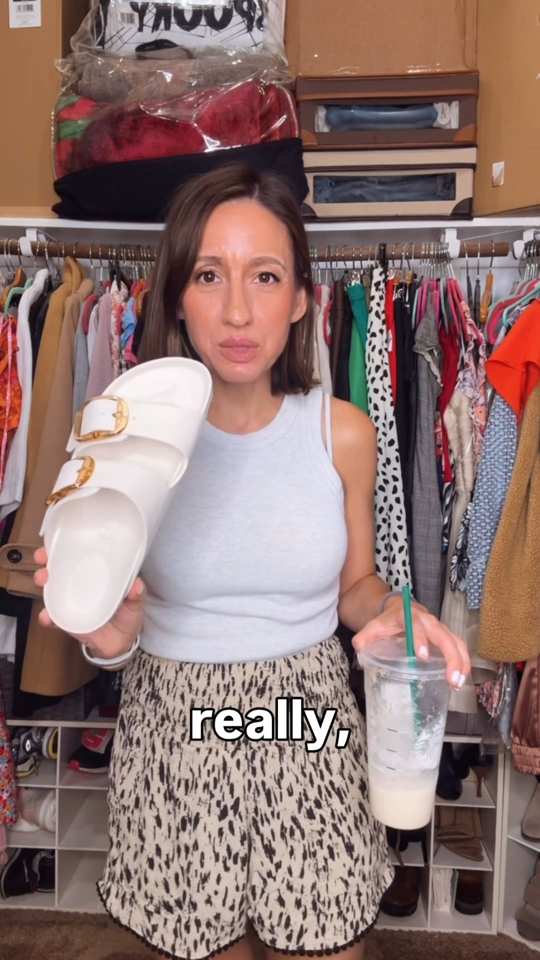 Hi! Let’s chat cute water resistant shoes for being outdoors. These Birkenstocks are really comfy. Love the fit of them. 
Old Navy tank top runs true to size. Love the fit. 
Animal print shorts. These are a Costco find, but I added a few similar options below. 
Petite style
Petite outfit

#LTKootd #LTKOver40 #LTKPetite