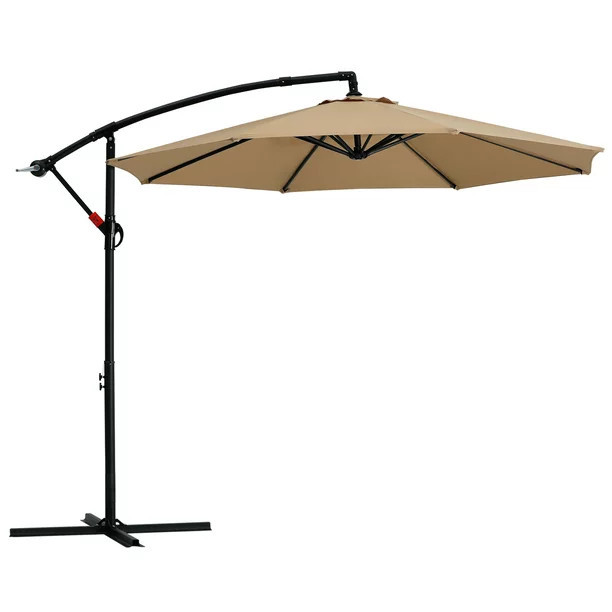 ABCCANOPY 10 FT Patio Umbrellas with Crank & Cross Base for Garden, Backyard, Pool and Beach, 12+... | Walmart (US)