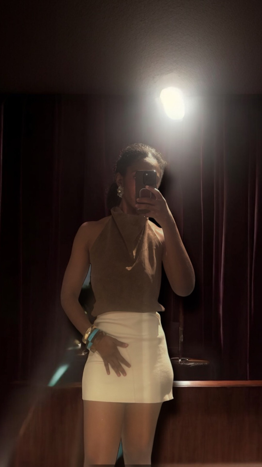 Night out last weekend! Shopped my closet for this look which was a good find because I thought I needed something new. Broke apart this faux suede set and knit set for a brand new outfit. 

Skirt: Hanifa


Night out outfit skirt set suede outfit halter top brown top outfit halter outfit knit skirt statement jewelry 



#LTKTall #LTKFindsUnder50