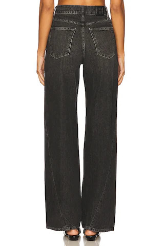 Brie Wide Leg in Washed Black | Revolve Clothing (Global)