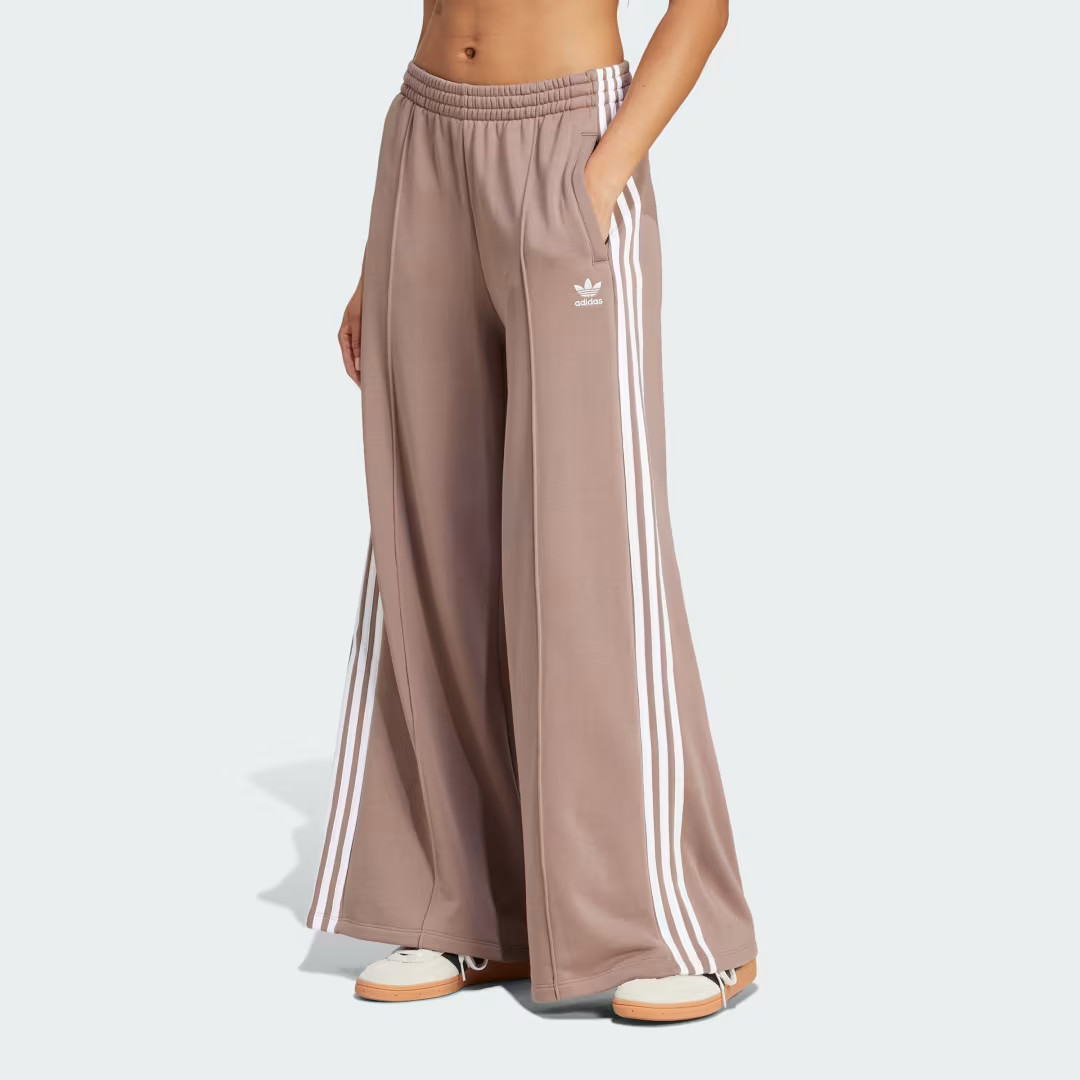 3-Stripes Loose French Terry Wide Leg Pants | adidas (US)