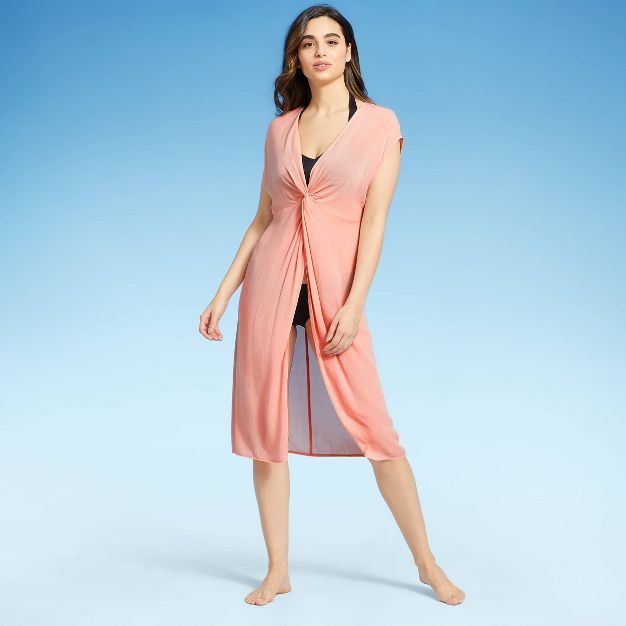 Women's Twist-Front Midi Cover Up Dress - Kona Sol™ | Target