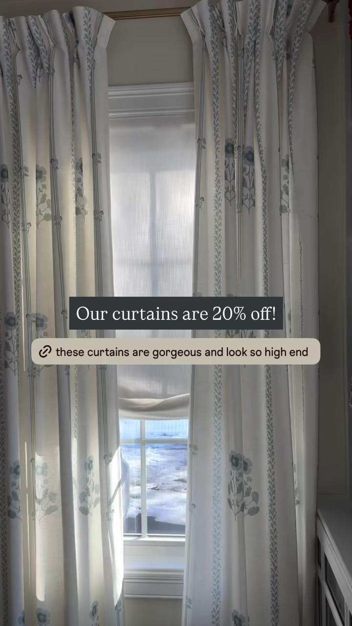 Our curtains are 20% off!