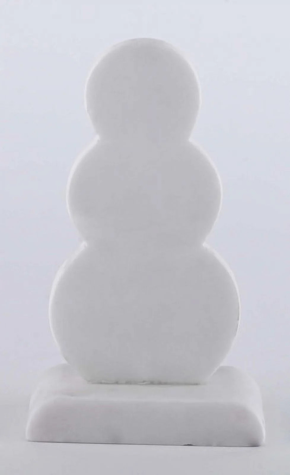 Large Marble Snowman Christmas Tabletop Decoration, White, 8.5", by Holiday Time - Walmart.com | Walmart (US)