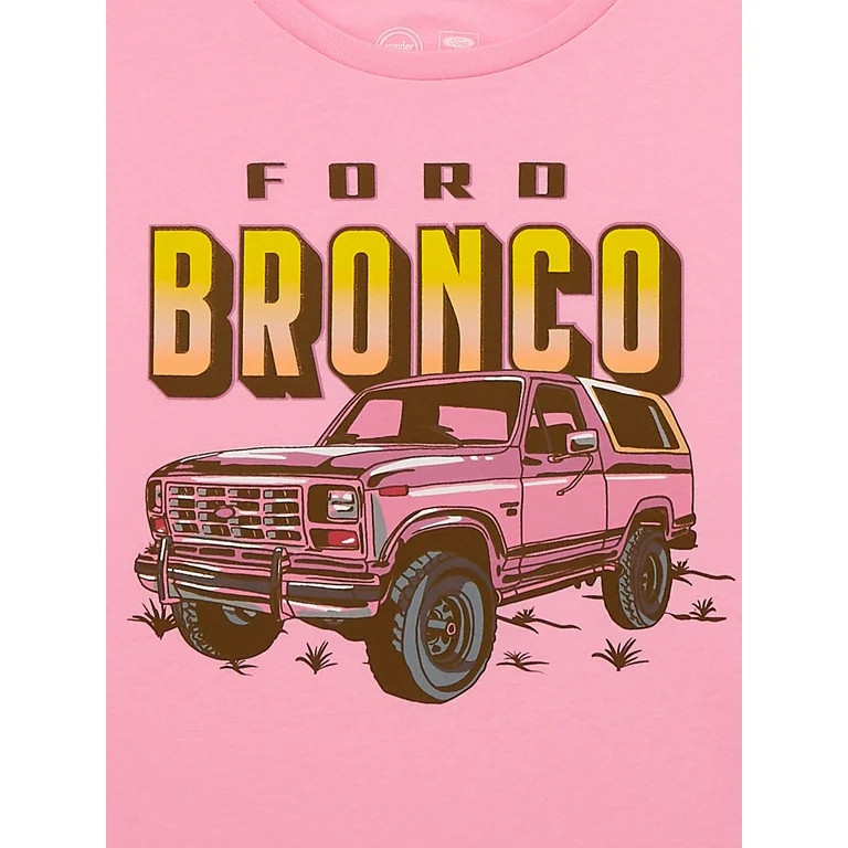 Wonder Nation Girls, Retro Bronco, Crew Neck, Short Sleeve, Graphic T-Shirt, Sizes 4-18 | Walmart (US)