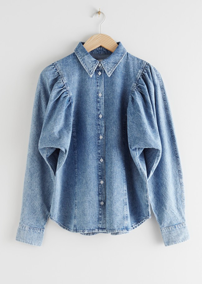 Puff Shoulder Denim Shirt | & Other Stories (EU + UK)