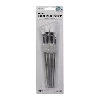 Angled Artist Paint Brush Set (4-Piece) | The Home Depot
