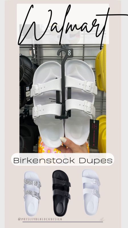 Walmart Finds / Walmart Dupe / Birkenstock Dupe / Birkenstock Sandals / Save or Splurge / Get the look for less / Sale alert / Walmart fashion finds / women’s sandals / buckle sandals / summer fashion 

#LTKshoecrush #LTKunder50 #LTKsalealert