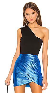 superdown Rockie One Shoulder Bodysuit in Black from Revolve.com | Revolve Clothing (Global)