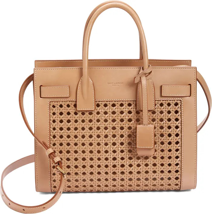 Baby Sac de Jour Woven Leather Satchel | Nordstrom