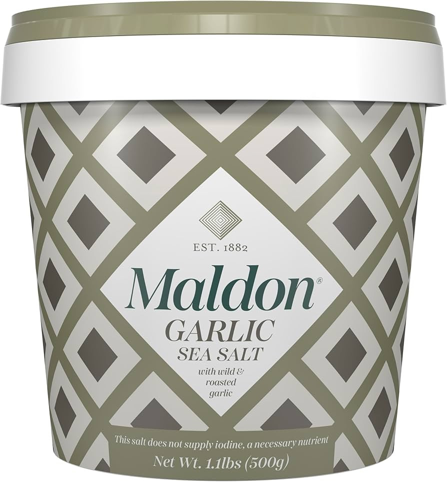 Maldon Garlic Sea Salt, With Wild and Roasted Garlic, Perfect for a Wide Range of Dishes, Fantast... | Amazon (US)