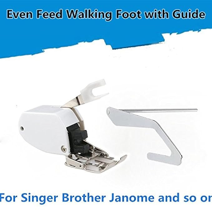 Even Feed Walking Sewing Machine Presser Foot with Quilt Guide for Brother Singer Janome | Amazon (US)
