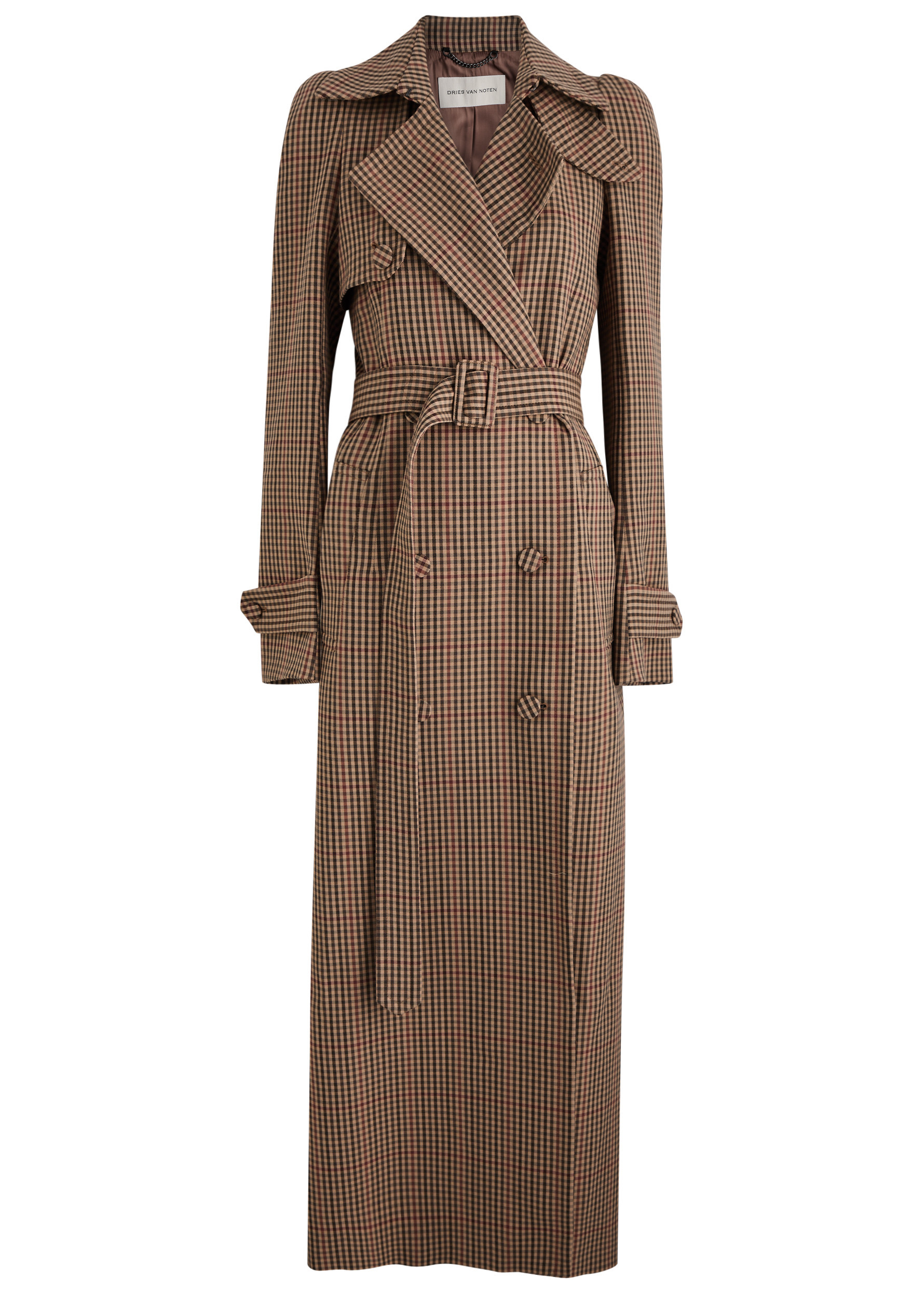 Remis checked wool trench coat | Harvey Nichols
