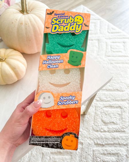 Boo! I just picked up the cutest festive scrub daddies perfect for spooky season! Filled with pumpkins, ghosts, and a Frankenstein scrubber 🎃 👻 🧟‍♂️ I’m sure everyone sees these all over tiktok and Amazon but these are seriously the best sponges and they are worth every penny! 

#LTKHalloween #LTKhome #LTKSeasonal