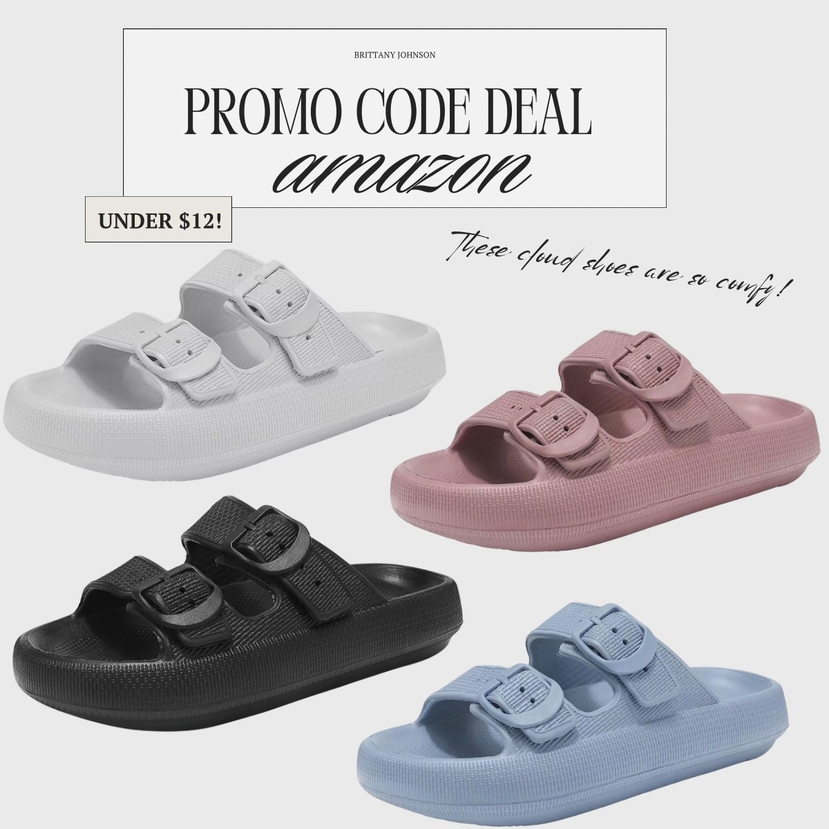 These cloud slides are a MUST for summer ☁️✨

Use code: VGL4AD6E for 50% OFF 🛍️

#LTKgrwm #LTKootd #LTKSeasonal
