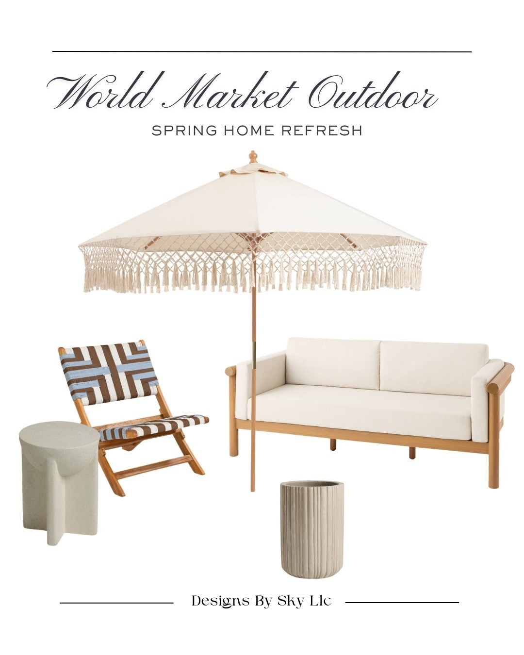 Your patio, but styled like a resort ☁️ soft neutrals, warm woods, and the perfect mix of laid-back + elevated

#outdoorliving #patioinspo #ltkhome #neutralaesthetic #resortstyle #homedecorfinds #springrefresh

#LTKSeasonal #LTKSaleAlert #LTKHome