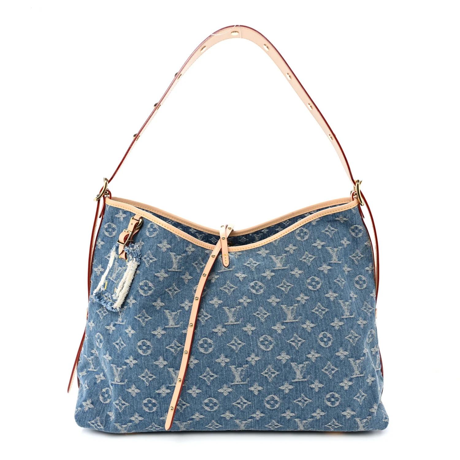Louis Vuitton Monogram Denim CarryAll MM Blue 1888267 | FASHIONPHILE (US)