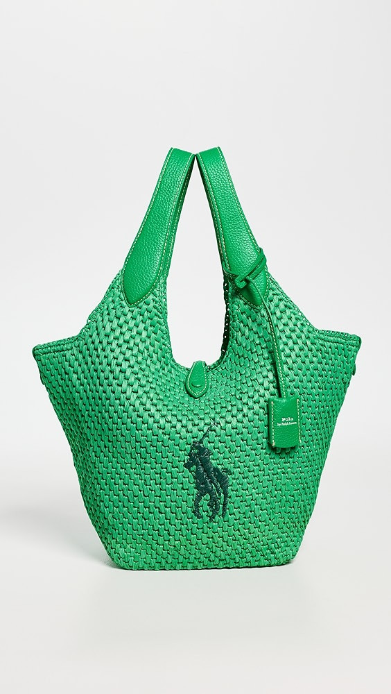 Raffia Leather Medium Tote | Shopbop