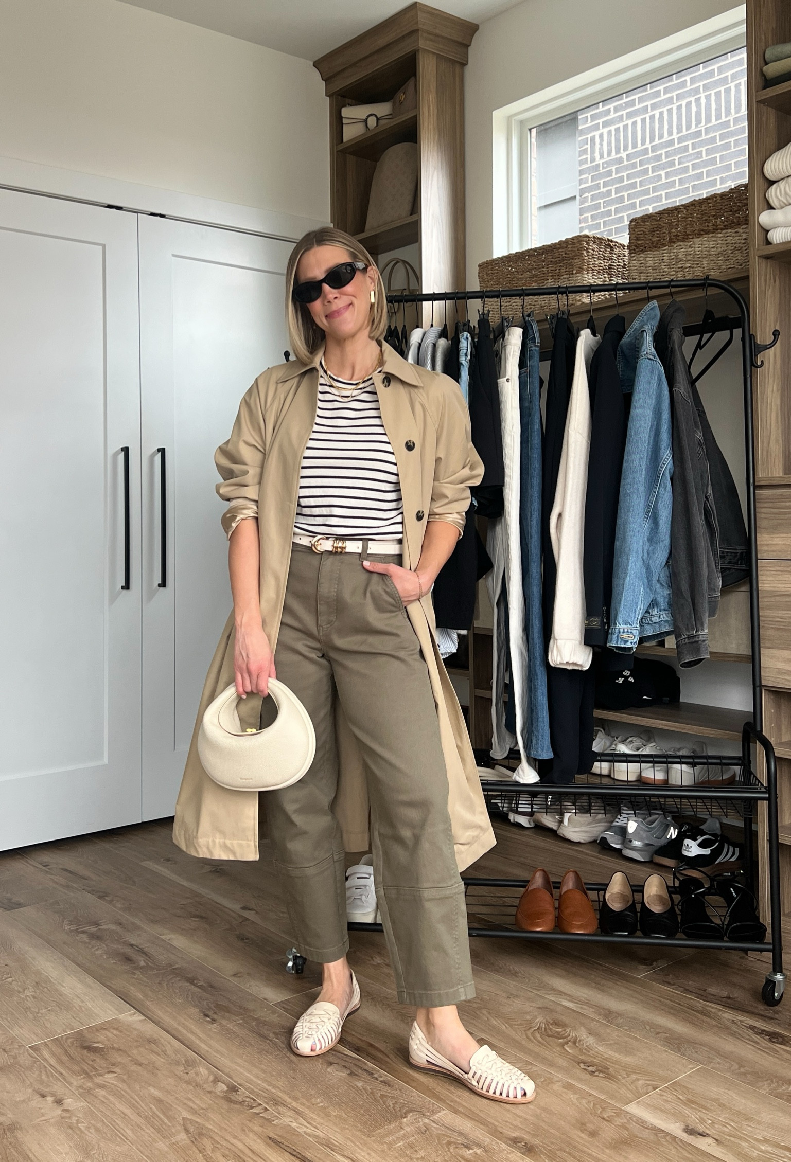Wearing 2 pants, small striped tee, XS trench coat, small belt, flats 7.5 (code: abovethelawstyle20)

#LTKfindsunder100 #LTKfindsunder50 #LTKstyletip
