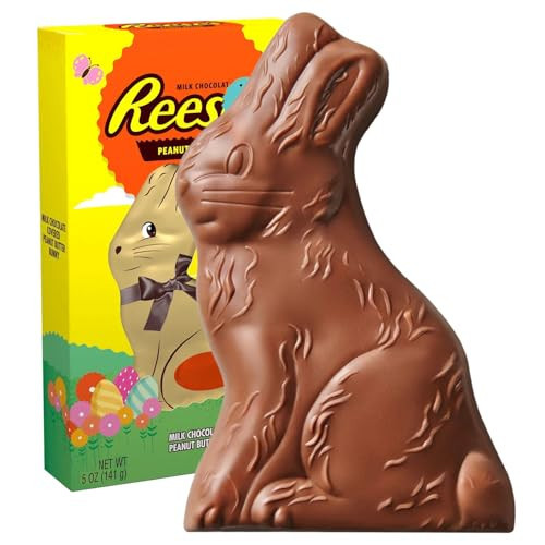 Milk Chocolate Bunny, Easter Candy Gift Box, 5 oz. Ideal for Kids and Adults, Decadent chocolate Bunnies for Gifting and Sharing, Perfect for Easter Candy Lovers | Amazon (US)