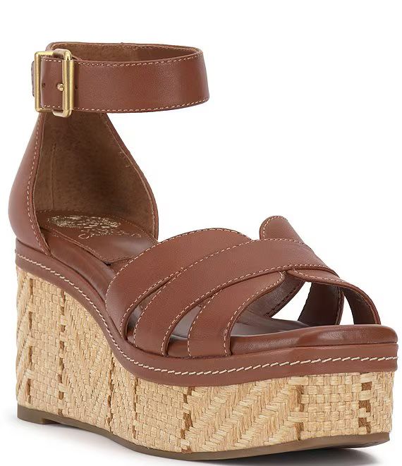 Linoah Leather Espadrille Wedge Platform Sandals | Dillard's