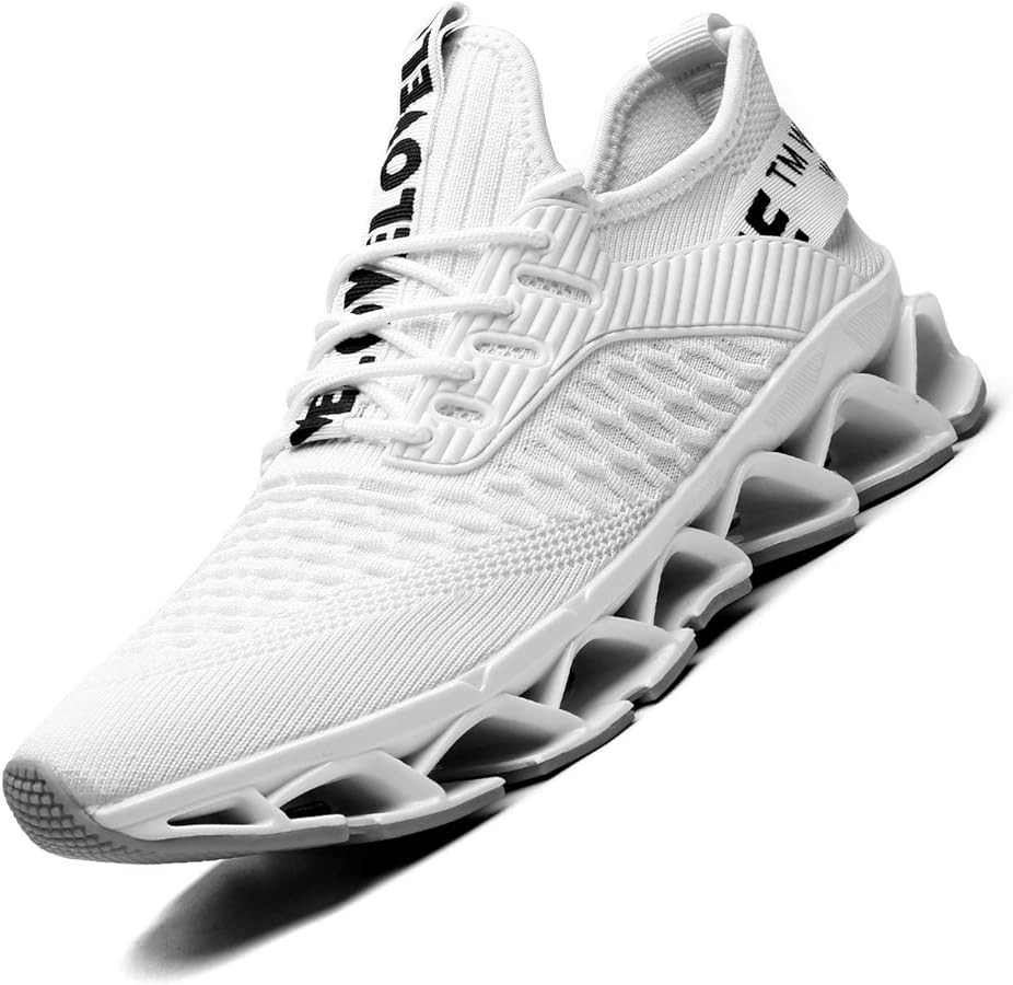 Chopben Men's Running Shoes Blade Non Slip Fashion Sneakers Breathable Mesh Soft Sole Casual Athl... | Amazon (US)