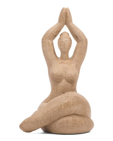 11in Namaste Yoga Figuren Decor | TJ Maxx