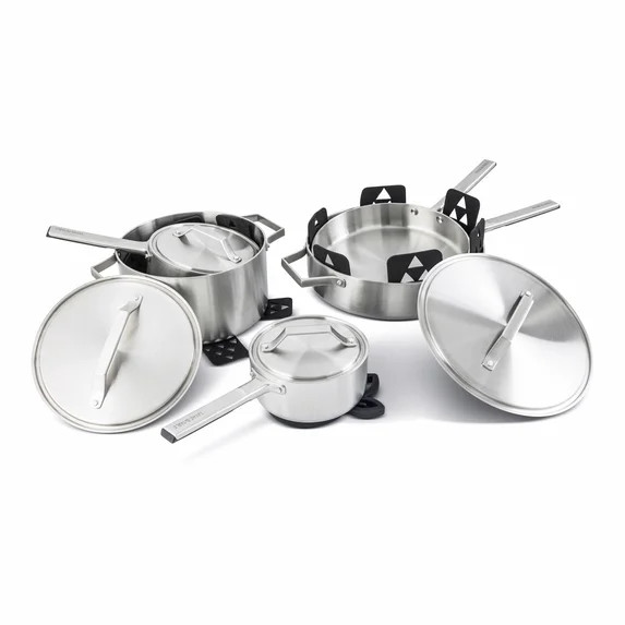 Thyme & Table 13-Piece Tri-Ply Stainless Steel Cookware Set Slate | Walmart (US)
