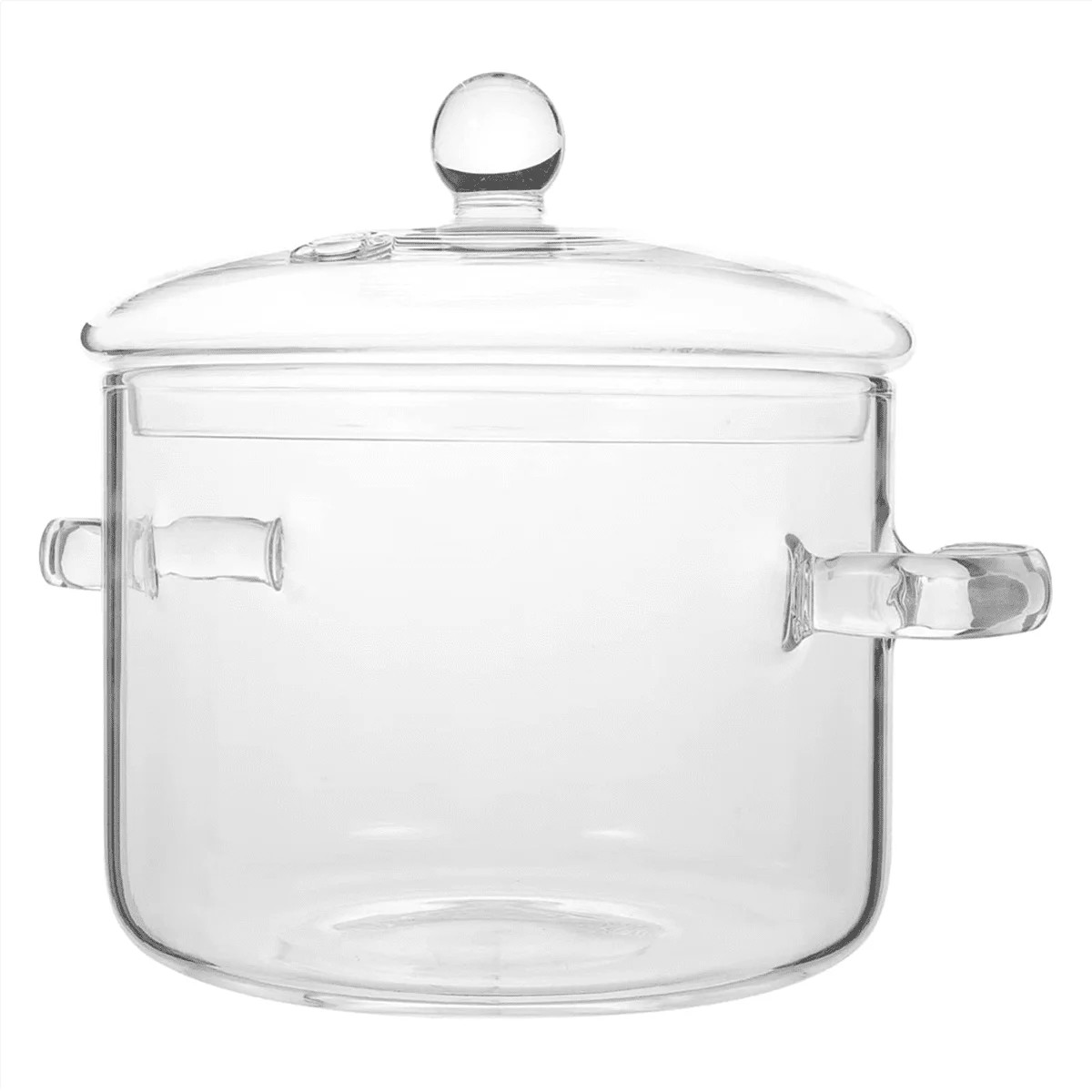 Glass Saucepan with Cover,Stovetop Cooking Pot 1400ML | Walmart (US)