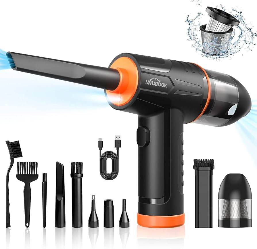WHATOOK 2-in-1 Computer Vacuum Cleaner：Compressed Air Duster Blower，100000 RPM & 10 Kpa Cordl... | Amazon (US)