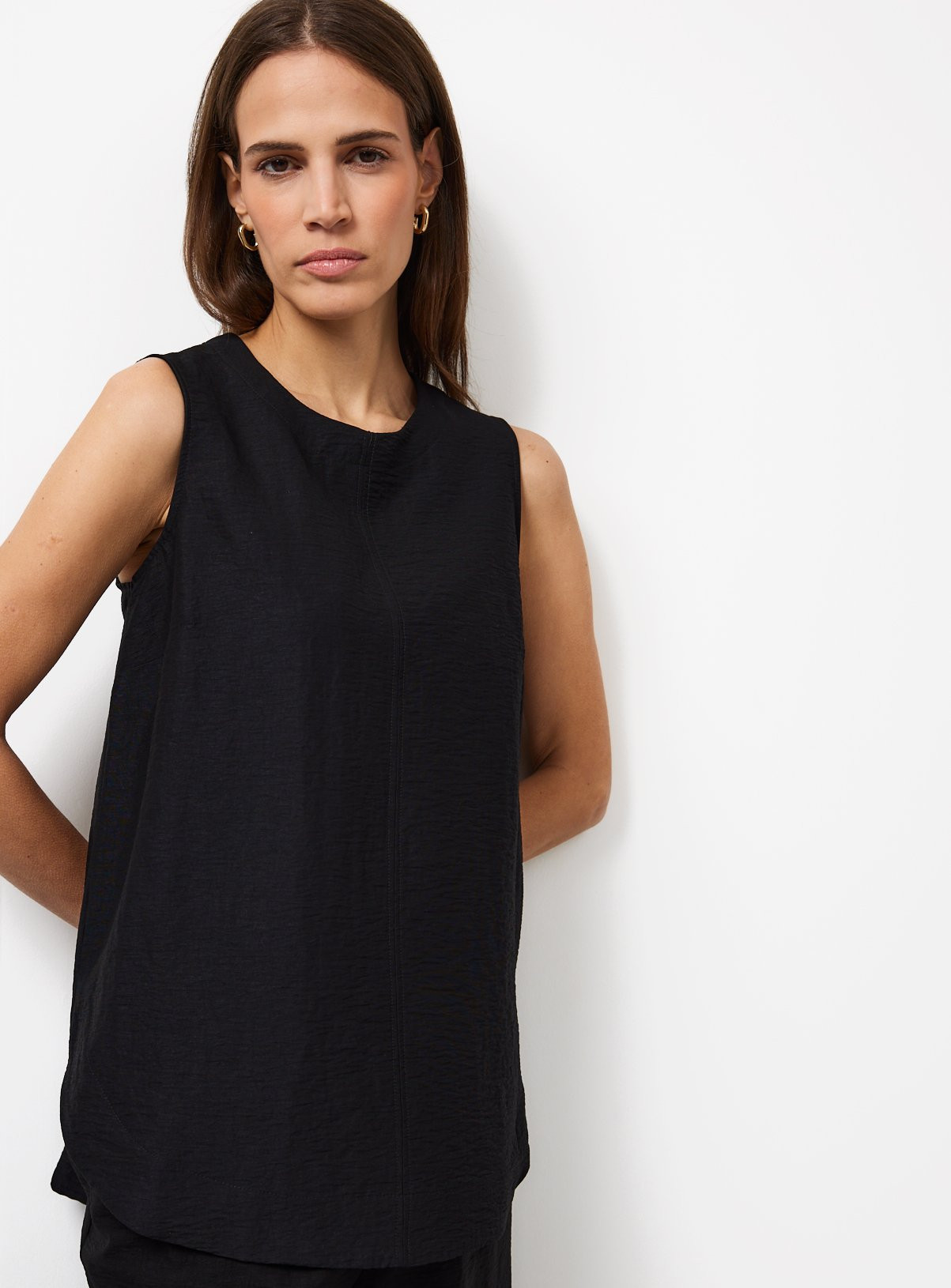 Black Sleeveless Shell Top | Tu Clothing