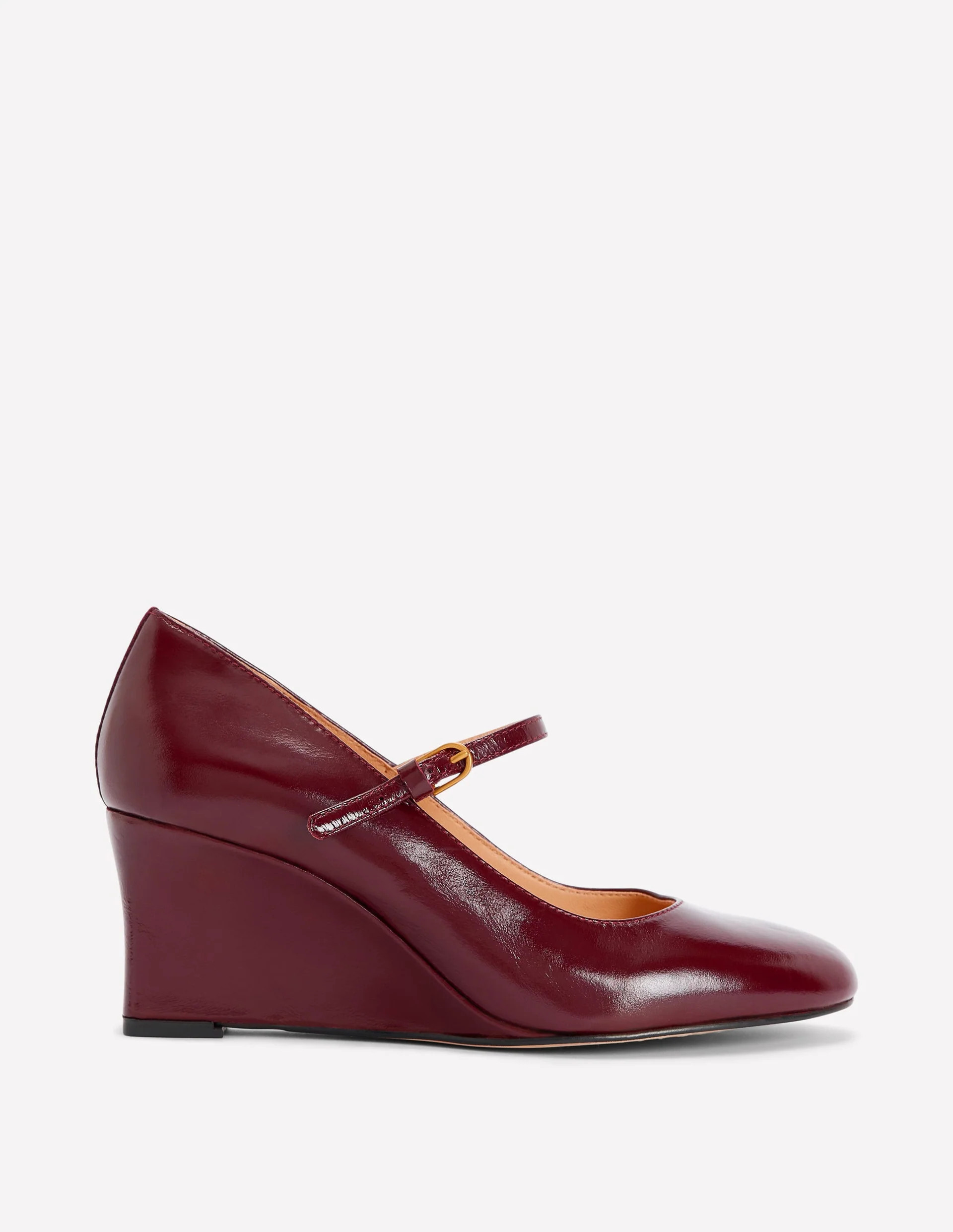 Boden Women's Wedge Mary Janes Shoe in Red | Size 42 | Boden (US)